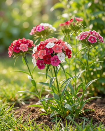 Sweet William Mixed Single Flowered (Dianthus barbatus) – frø til toårige blomster fra SeedsChoice