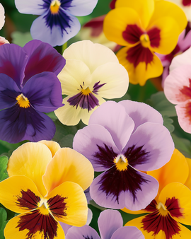 Stedmoderblomst frø Trimardeau Mix Viola Wittrockiana toårig blomst