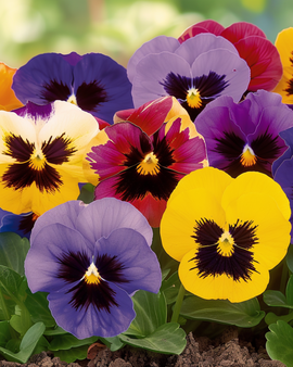 Stedmoderblomst frø Viola Wittrockiana Aalsmeer Giants Mixed toårig blomst