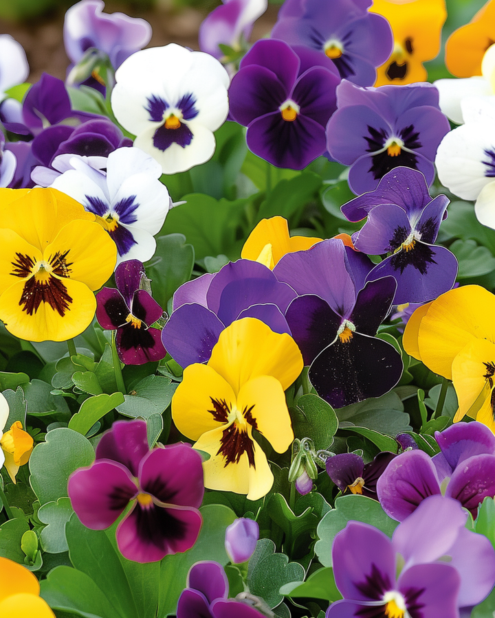 Stedmoder Swiss Giants Mixed frø (Viola wittrockiana) – toårig blomst