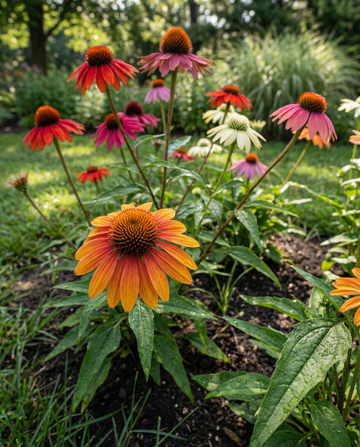Solhat Cheyenne Spirit Mix (Echinacea hybrida) – frø til staudeblomster fra SeedsChoice