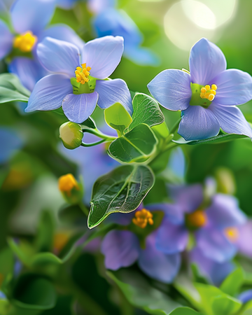 Persian Violet Midget Blue-frø (Exacum affine) – enårig blomst