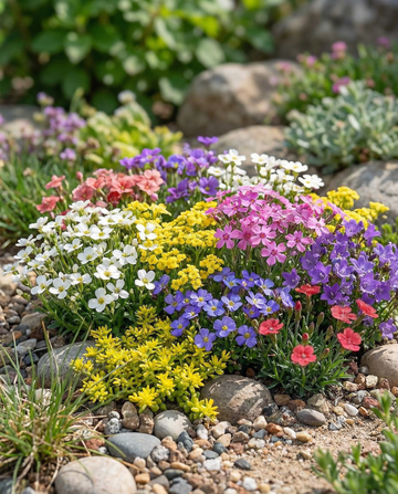 Rock Garden Mix Full Sun 15 25 Cm – perennial flower seeds from SeedsChoice