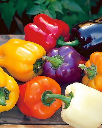 Sød peber 5 Color Mixture frø (Capsicum annuum) – enårig grøntsag