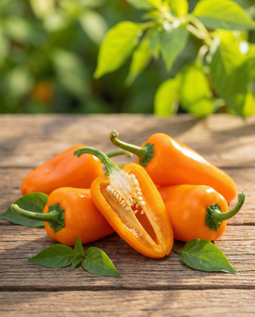 Sød peberfrugt Snacking Mini Orange (Capsicum annuum) – etårige grøntsagsfrø fra SeedsChoice
