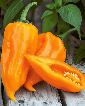 Sød peberfrugt Timia Orange Pointed frø (Capsicum annuum) – etårig grøntsag