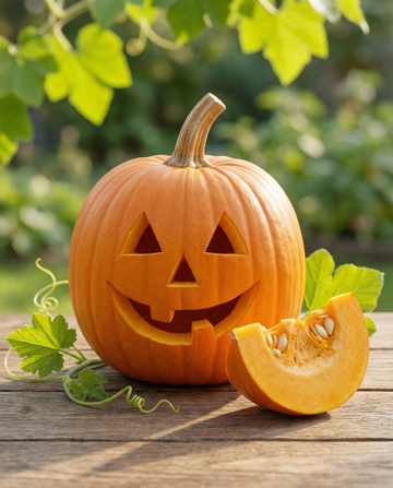 Græskar Jack O'lantern (Cucurbita pepo) – frø til etårige grøntsager fra SeedsChoice