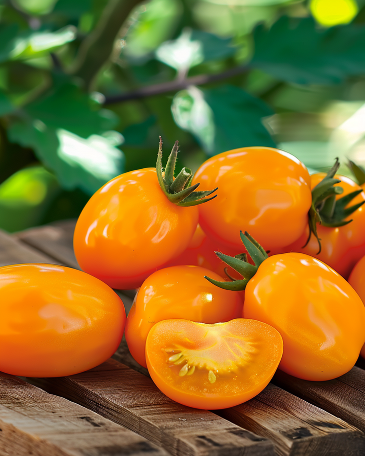 Snack Tomat Dattorange F1 frø (Solanum lycopersicum) – ettårig grøntsag
