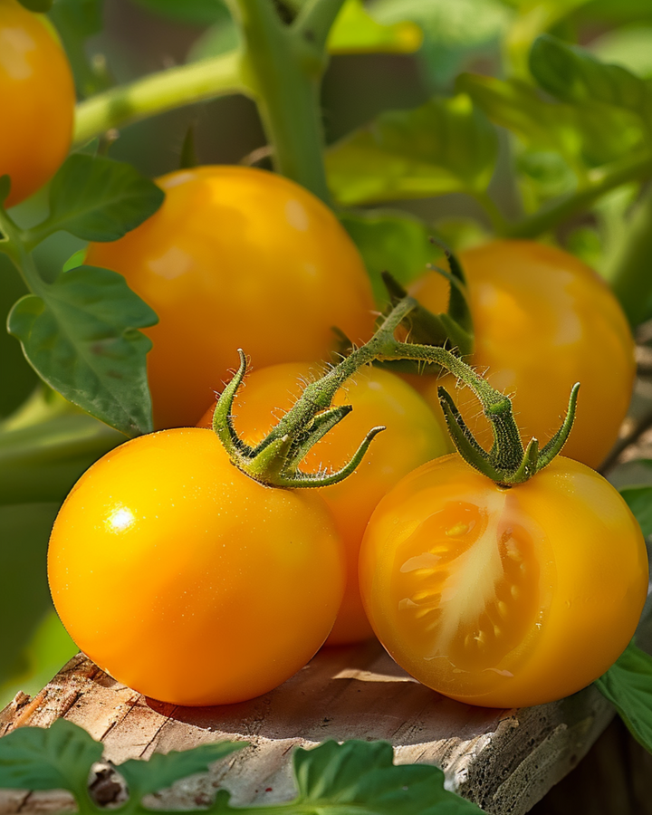 Dværg-cherrytomater Gourmandise Yellow frø (Solanum lycopersicum) – etårig grøntsag
