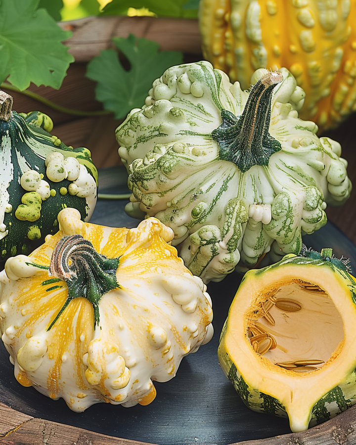 Prydgræskar Crown Of Thorns frø (Cucurbita pepo) – ettårigt