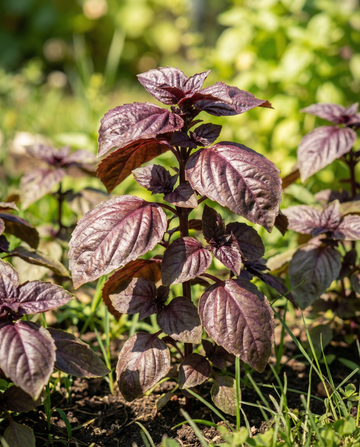 Sweet Basil Red Lizzy (Ocimum basilicum) – etårige frø fra SeedsChoice
