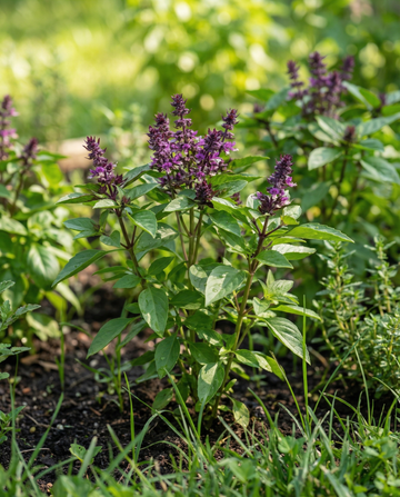 Basilikum Siam Queen (Ocimum basilicum) – frø til etårig urt fra SeedsChoice