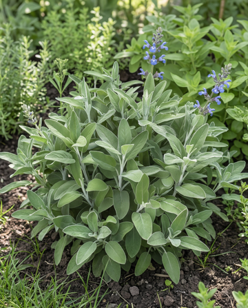 Salvie (Salvia officinalis) – frø til flerårig krydderurt fra SeedsChoice
