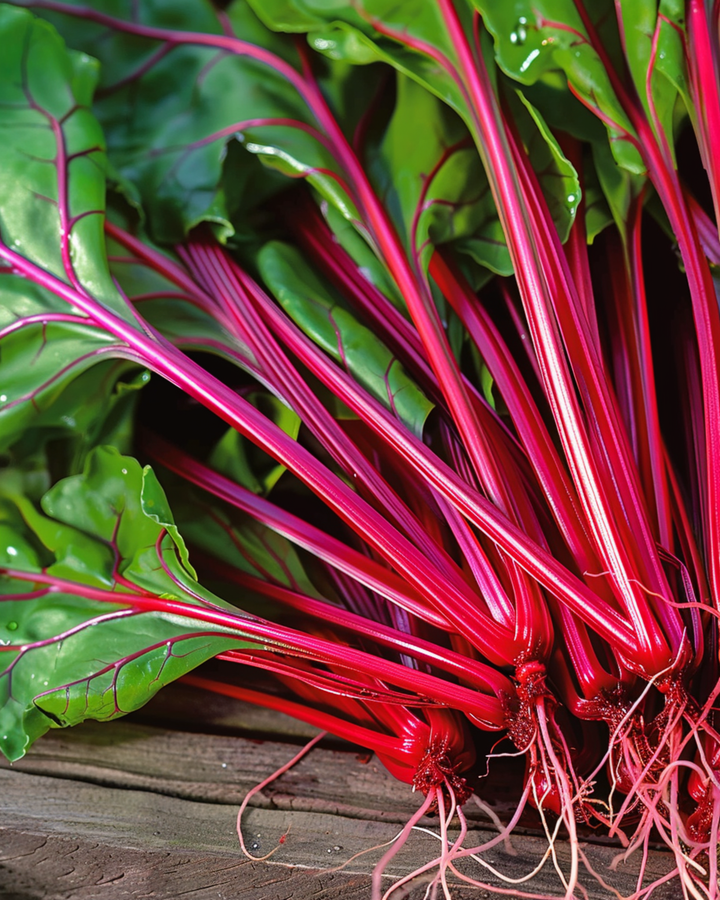 Swiss Chard Red Micro Leaf frø (Beta vulgaris) – etårig grøntsag