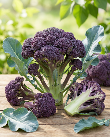 Broccoli Summer Purple (Brassica oleracea) – etårige grøntsagsfrø fra SeedsChoice