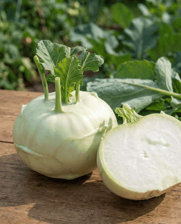 Kohlrabi Lanro (Brassica oleracea) – etårige grøntsagsfrø fra SeedsChoice