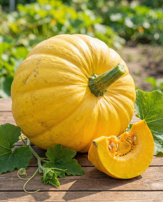 Gult græskar (Cucurbita maxima) – etårigt grøntsagsfrø fra SeedsChoice