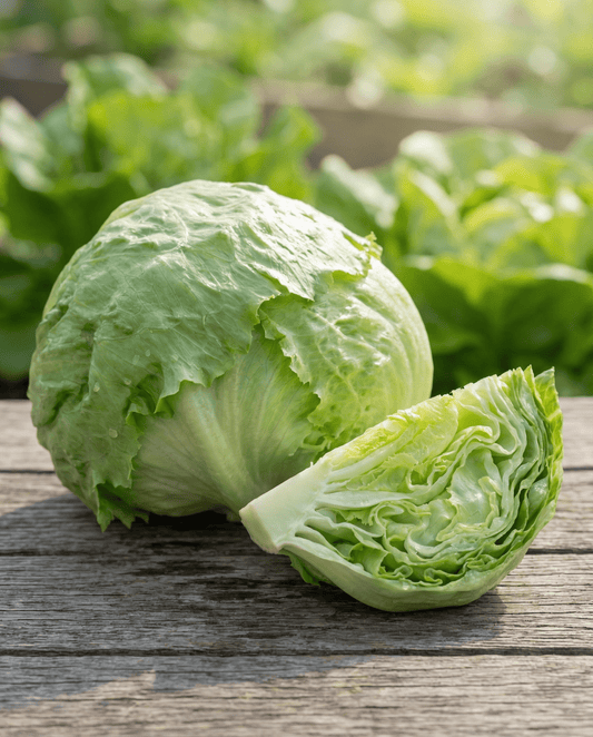 Isbergsalat Great Lakes 118 (Lactuca sativa) – ettårige grøntsagsfrø fra SeedsChoice