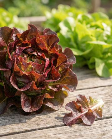 Leaf Lettuce Red Salad Bowl (Lactuca sativa) – annual vegetable seeds from SeedsChoice