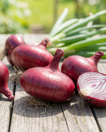 Løg Noordhollandse Bloedrode (Allium cepa) – frø til etårig grøntsag fra SeedsChoice