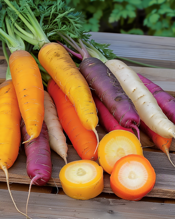 Gulerod Rainbow Mix F1 frø (Daucus carota) – etårig grøntsag