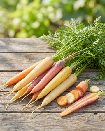 Gulerod Rainbow Mix F1 (Daucus carota) – etårige grøntsagsfrø fra SeedsChoice