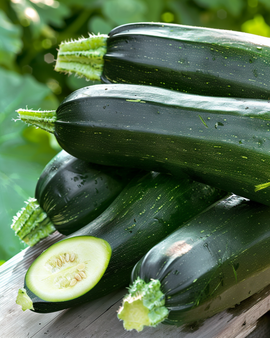 Sommersquash Black Beauty frø Cucurbita pepo enårig sort