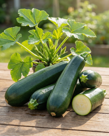 Sommersquash Black Beauty (Cucurbita pepo) – enårige grøntsagsfrø fra SeedsChoice