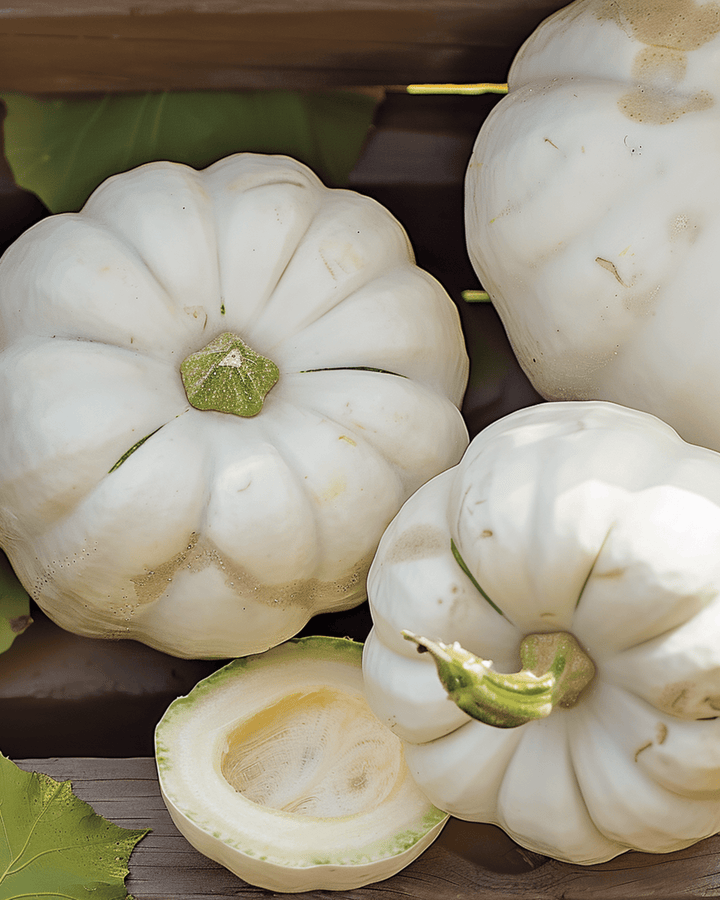 Frø til custard white squash (Cucurbita pepo) – etårig grøntsag