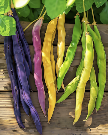 Stangbønne Three Color Mix frø (Phaseolus vulgaris) – etårig grøntsag