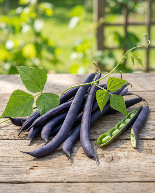 Stangbønne Blauhilde (Phaseolus vulgaris) – frø til etårige grøntsager fra SeedsChoice