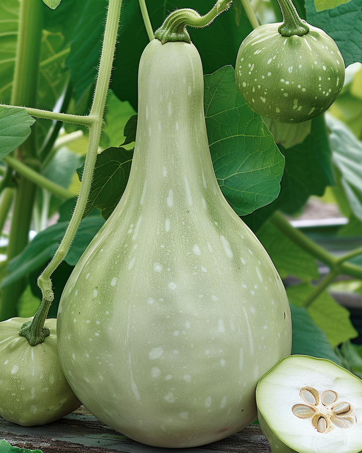 Kalebasseklatrerfrø (Lagenaria siceraria) – etårig klatrer