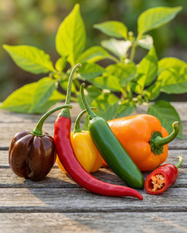 Peberblandingsfrø Capsicum annuum – etårig blanding med 5 varianter