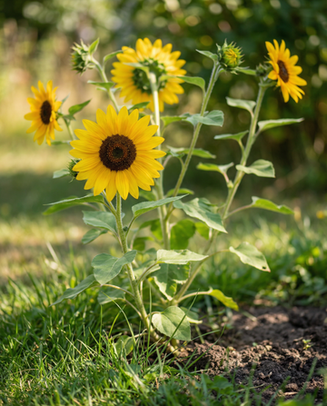 Solsikke Henri Wilde (Helianthus annuus) – frø til enårige blomster fra SeedsChoice