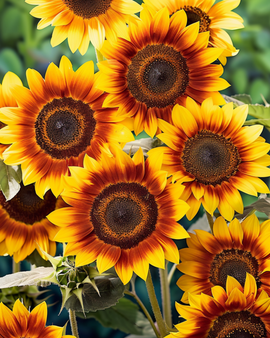 Solsikkefrø Fantasy Helianthus annuus enårig blomst 70 cm