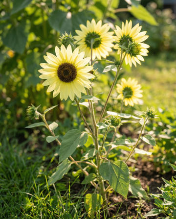 Solsikke Lemon Queen (Helianthus annuus) – frø til etårig blomst fra SeedsChoice