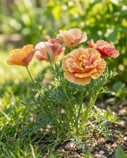 Thai Silk Double Flowered Mix (Eschscholzia californica) – etårlige blomsterfrø fra SeedsChoice