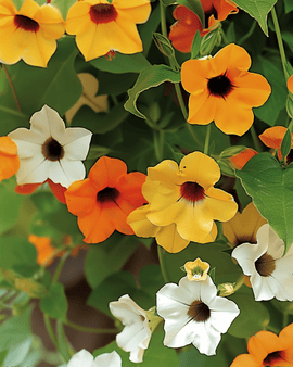 Black Eyed Susan Vine-frø Thunbergia alata etårig blanding
