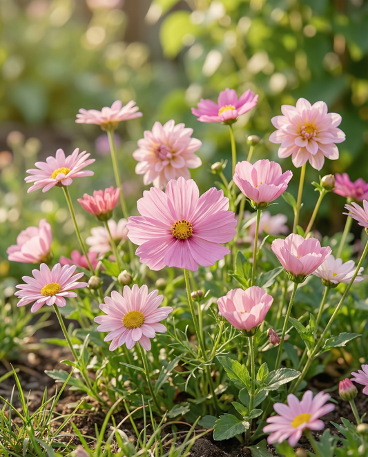 Sommerblomster Pretty Pink Mix – enårige blomsterfrø fra SeedsChoice