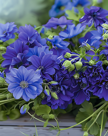 Sommerblomster Royal Blue Mix frø – enårig blomst