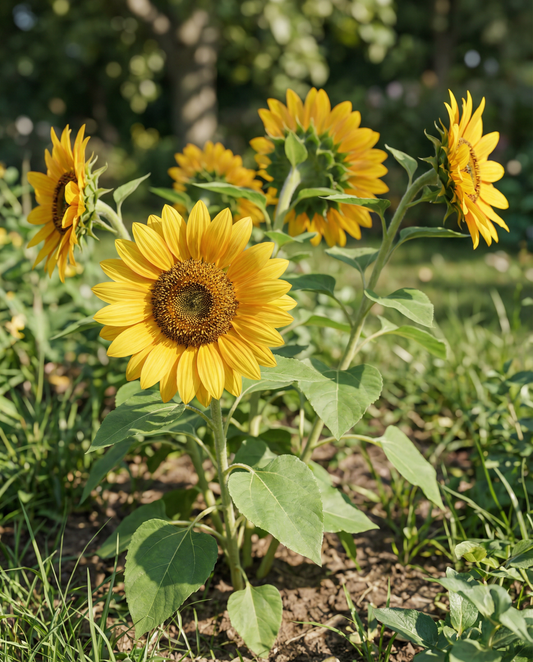 Solsikke Sunlit Bouquet Mix 75 cm (Helianthus annuus) – frø til etårige blomster fra SeedsChoice