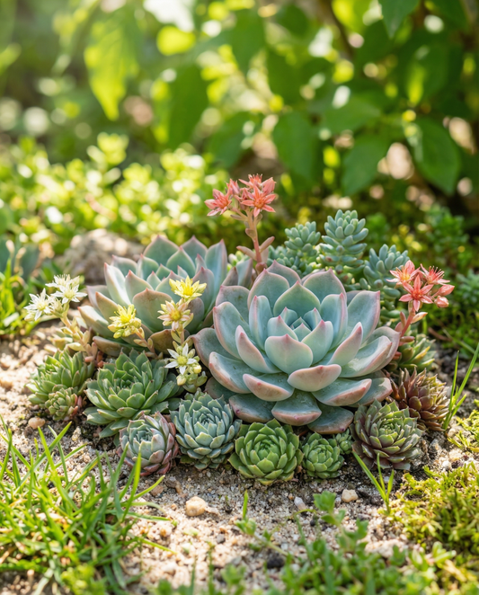 Succulent Mixed Succulents Indoor Collection – flerårige stueplante-frø fra SeedsChoice