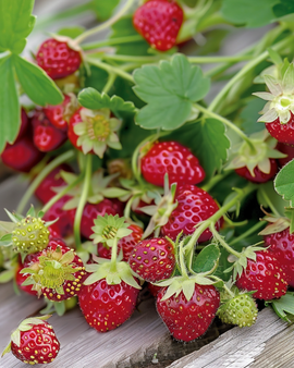 Skovjordbærfrø Baron Von Solemacher Fragaria Vesca flerårig arvesortsfrø