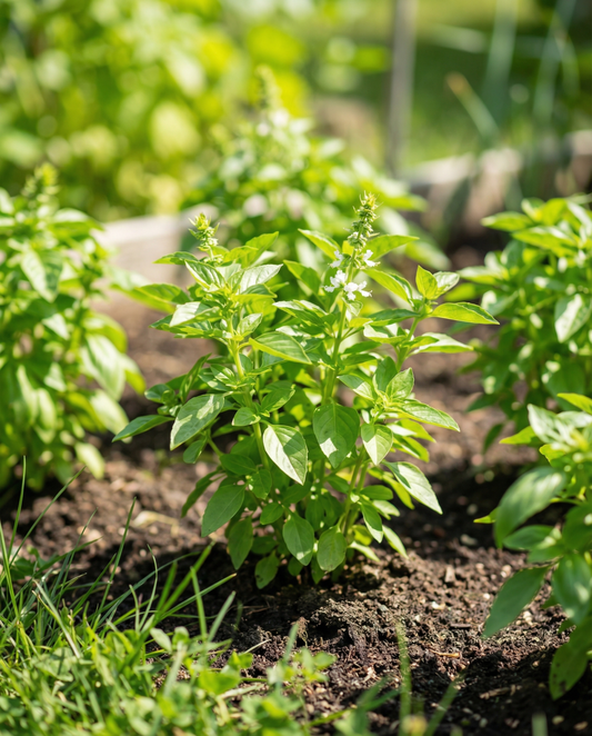 Lemon Basil Microgreens (Ocimum basilicum) – annual microgreens seeds from SeedsChoice