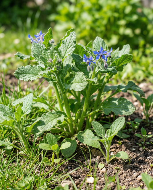 Hjulkrone mikrogrønt (Borago officinalis) – frø til etårigt mikrogrønt fra SeedsChoice