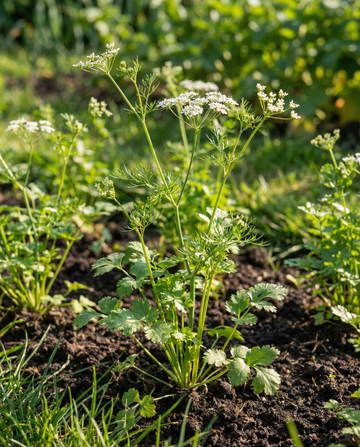 Koriander Cilantro (Coriandrum sativum) – etårige urtfrø fra SeedsChoice