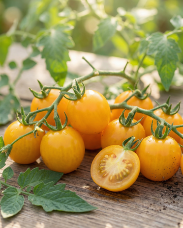 Cherry Tomato Cereza Amarilla (Solanum lycopersicum) – ettårige grøntsagsfrø fra SeedsChoice