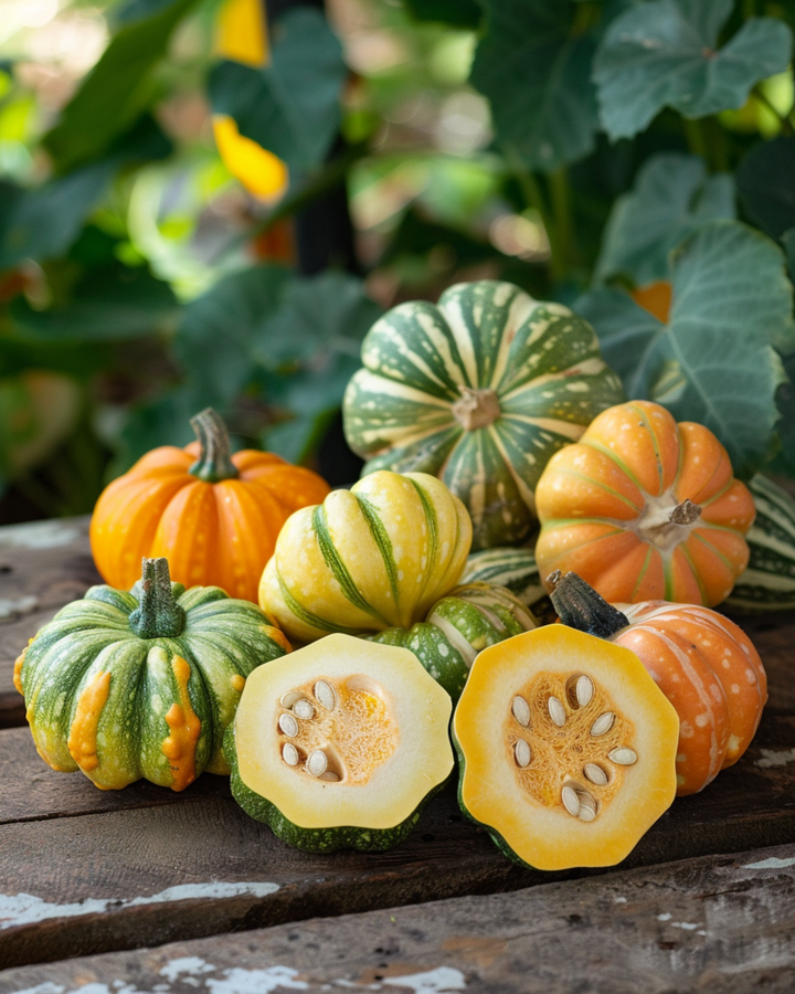 Patisson Colour Scallopini frø (Cucurbita pepo) – ettårig blanding