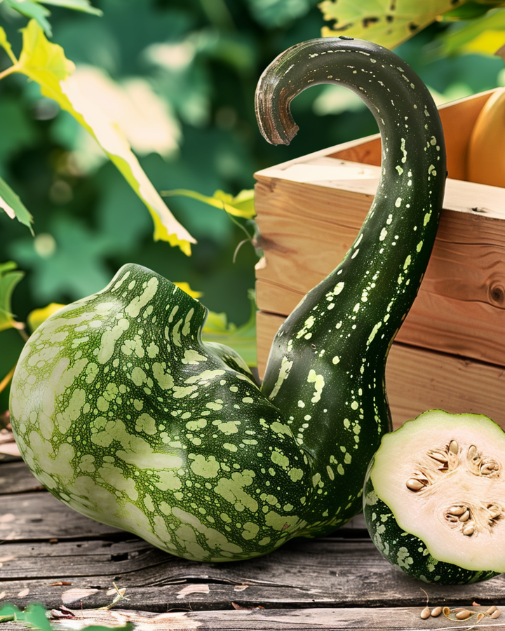 Speckled Swan Gourd prydgræskarfrø (Lagenaria siceraria) – enårig