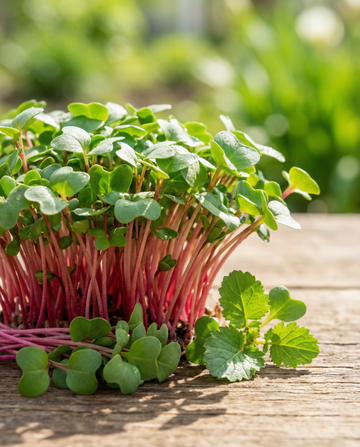 Radise Daikon Red mikrogrønt (Raphanus sativus) – etårige mikrogrøntfrø fra SeedsChoice